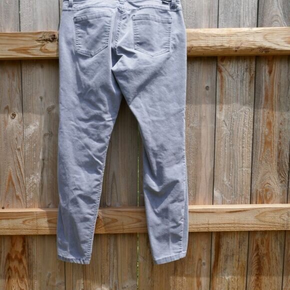 Toad & Co Sequoia Skinny Pants Gray Organic Cotton Womens Size 8 Stretch - Picture 1 of 6